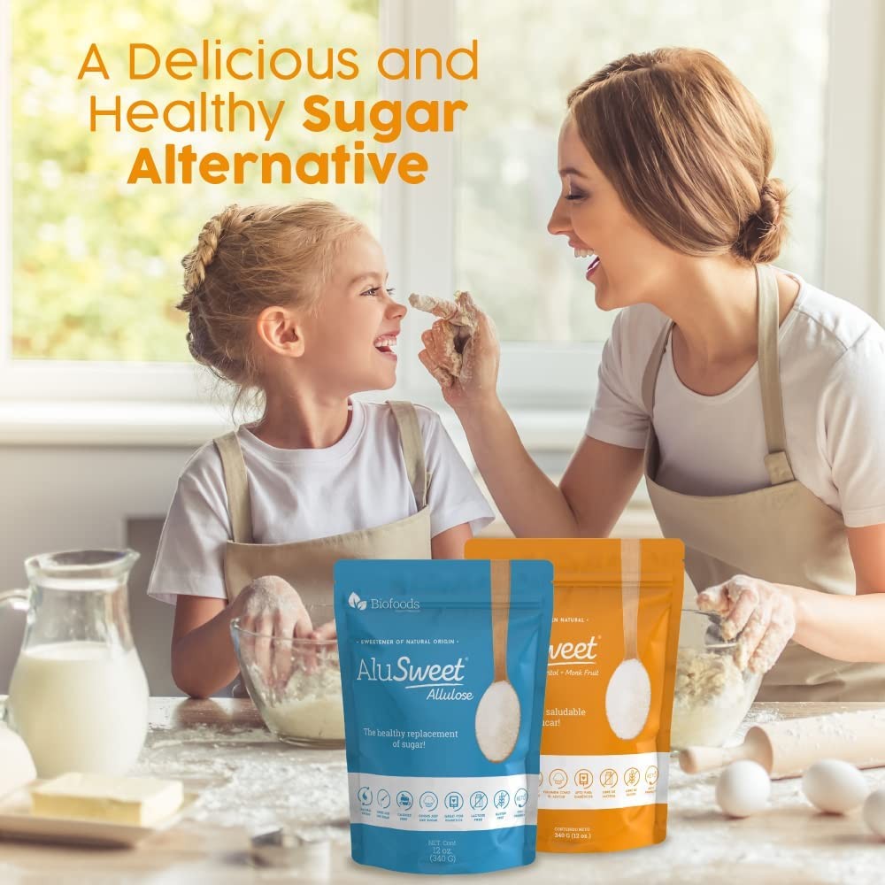 Alusweet 2-Pack Kit Includes (1) Allulose Zero Calorie Sweetener & (1) Allulo...