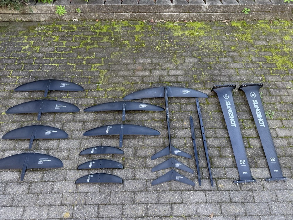 Complete Phantasm Setup with 50L Wingcraft V2 and Multiple Foils Good Condition