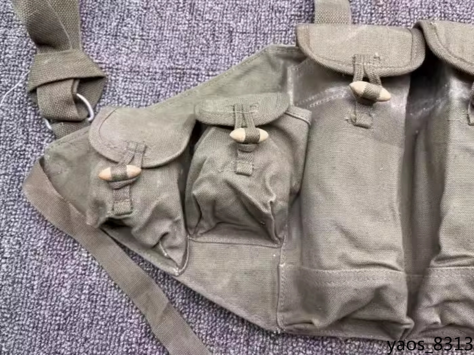 Russia AK Chinese 56 Tactical Chest Rig Vest Pouch with Belt Canvas bag