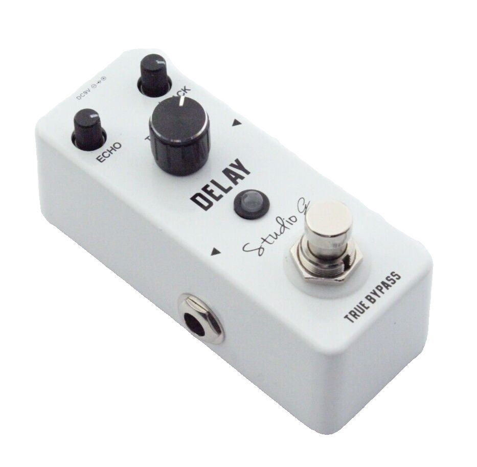 STUDIO G MINI DELAY Effects Pedal ECHO & F.BACK TRUE BYPASS - DC9V - 300 Series