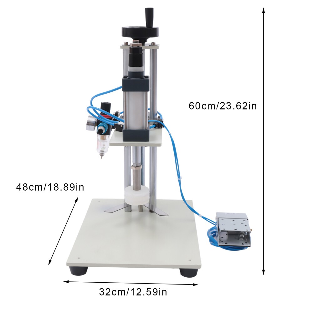 Perfume Bottle Capping Sealing Machine Pneumatic Crimper ​Lid Cap Machine 800W