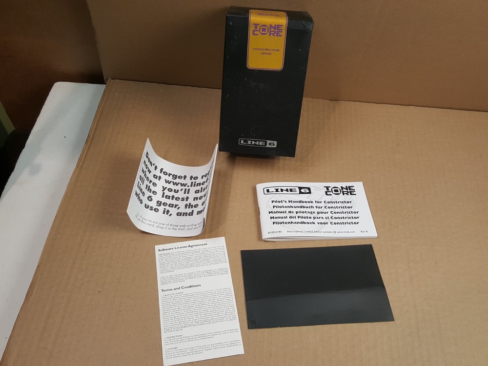 Line 6 Tonecore Constrictor Compressor Effects Pedal Box and Instructions ONLY