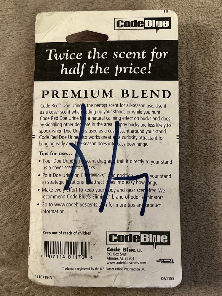Code Red Whitetail Doe Urine (2 fl. oz.)