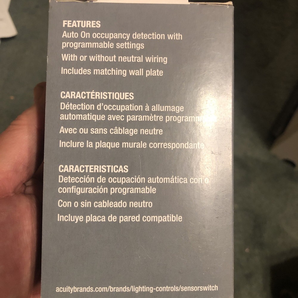 SENSOR SWITCH WSX 216 RF4 New And Unused Wall Switch Sensor