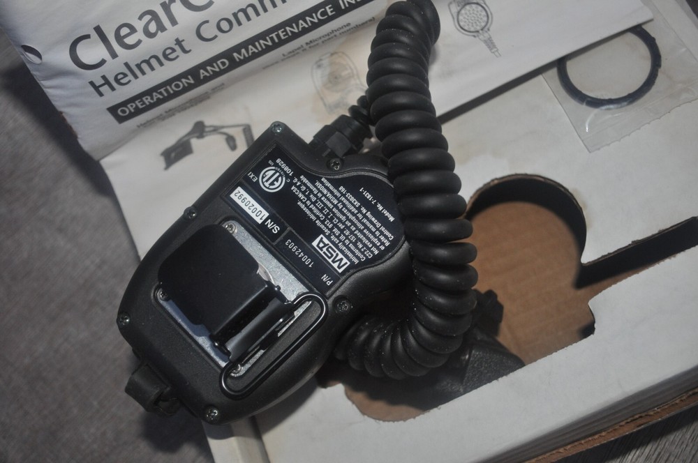 MSA 10042903 Clear Command HCS Communications System Lapel Microphone NEW