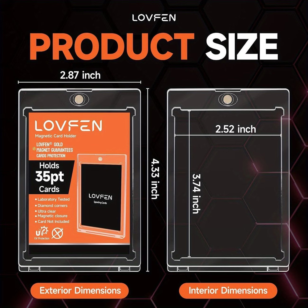 25ct. Magnetic Card Holder Super Thin Premium 35Pt