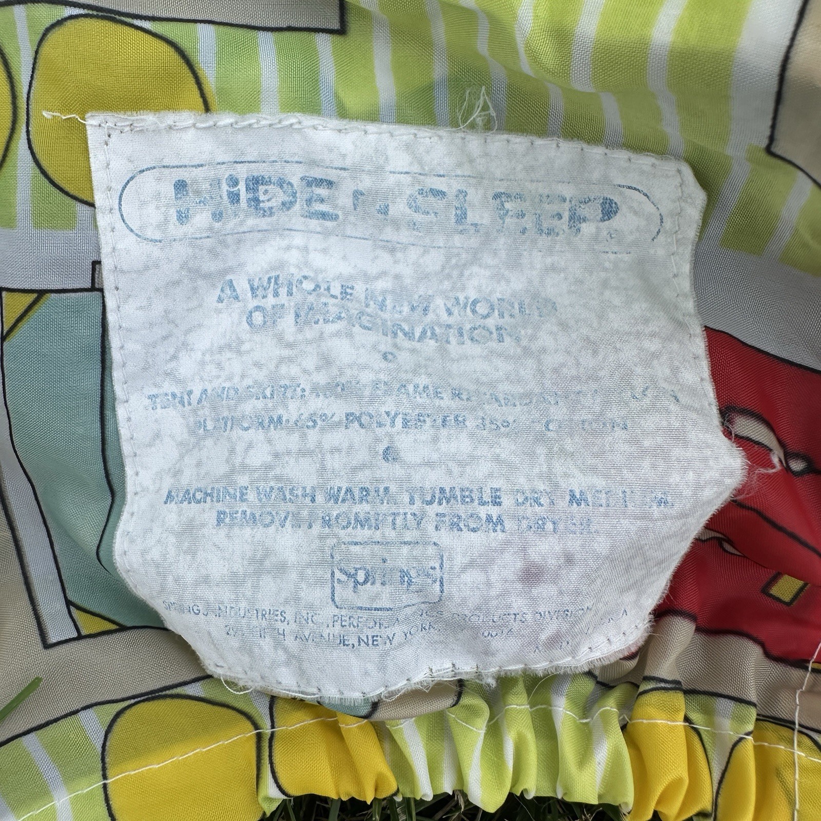 Vtg 80s Disney Hide N And Sleep Bed Tent Mickey Mouse Donald Duck Complete