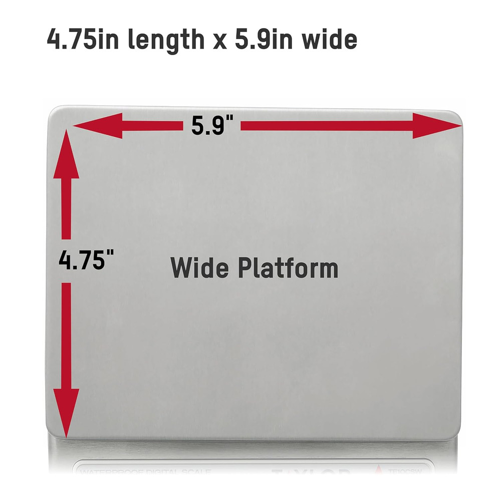 TE10CSW 10-Pound Water Resistant Digital Portion Control Scale, Multi-Functional