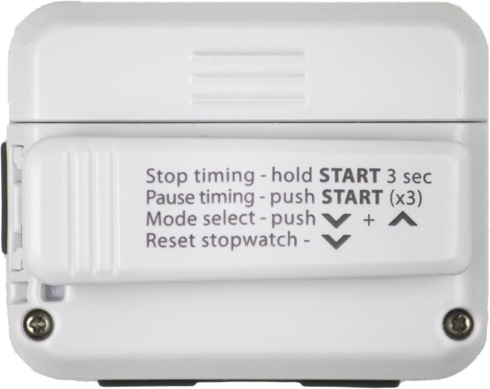 Gymboss Interval Timer and Stopwatch - White/Gray Gloss White / Gray