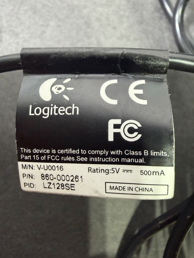 Logitech C510 HD Webcam 720p HD Cam USB V-U0016