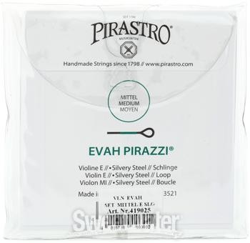 Pirastro Evah Pirazzi Violin String Set - 4/4 Size Loop-end E