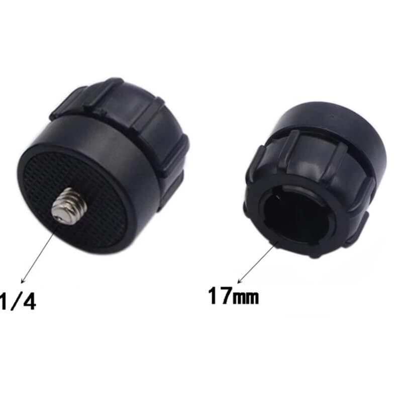 2 Pack 1/4 Screw To 17mm Ball Mount Base Mount Stand Interface Socket Joint For