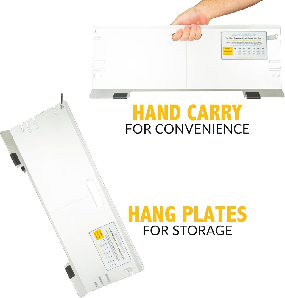 3-in-1 Toe Alignment Plates - Wheel Alignment Tool for Steer Ahead ,Thrust Angle