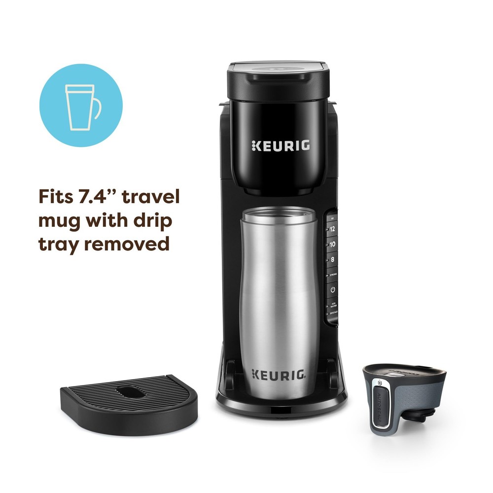 K-Express Single Serve K-Cup Pod Coffee Maker, 3 Brew Sizes, Strong Button Fe...