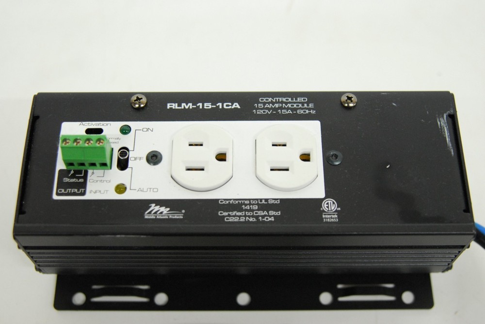 Middle Atlantic RLM-15-1CA 15 Amp Controlled Stand-Alone Power Module