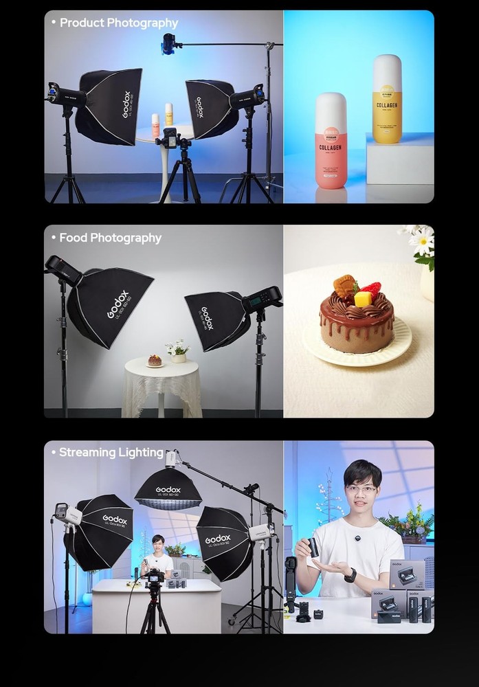 Softbox UL-Octa60 23.6"/60cm Octagonal Softbox, Quick-Release Umbrella Design...