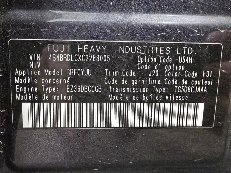 OUTBAKLEG 2012 Dash Bezel 604429