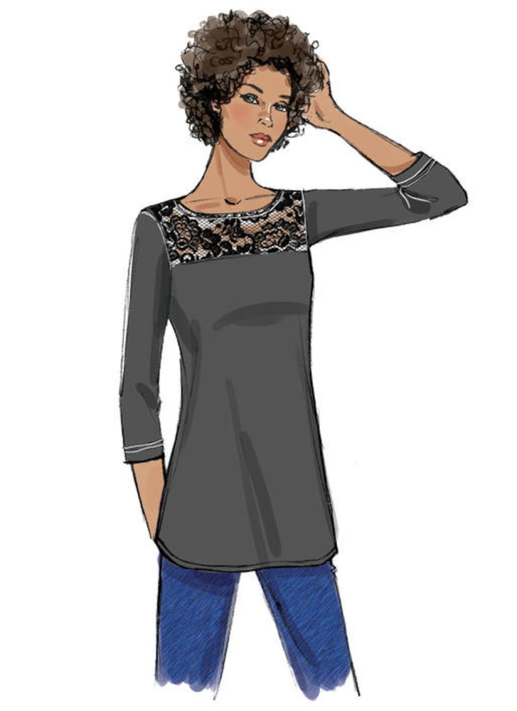 Butterick B6418 Sewing Pattern - Misses Tops