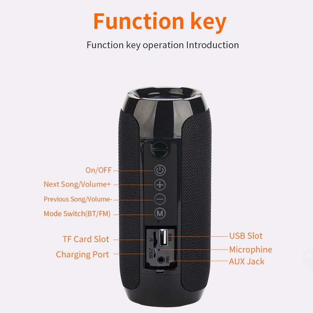 TG117 Wireless Speaker Portable Bluetooth Speaker for IOS and Android