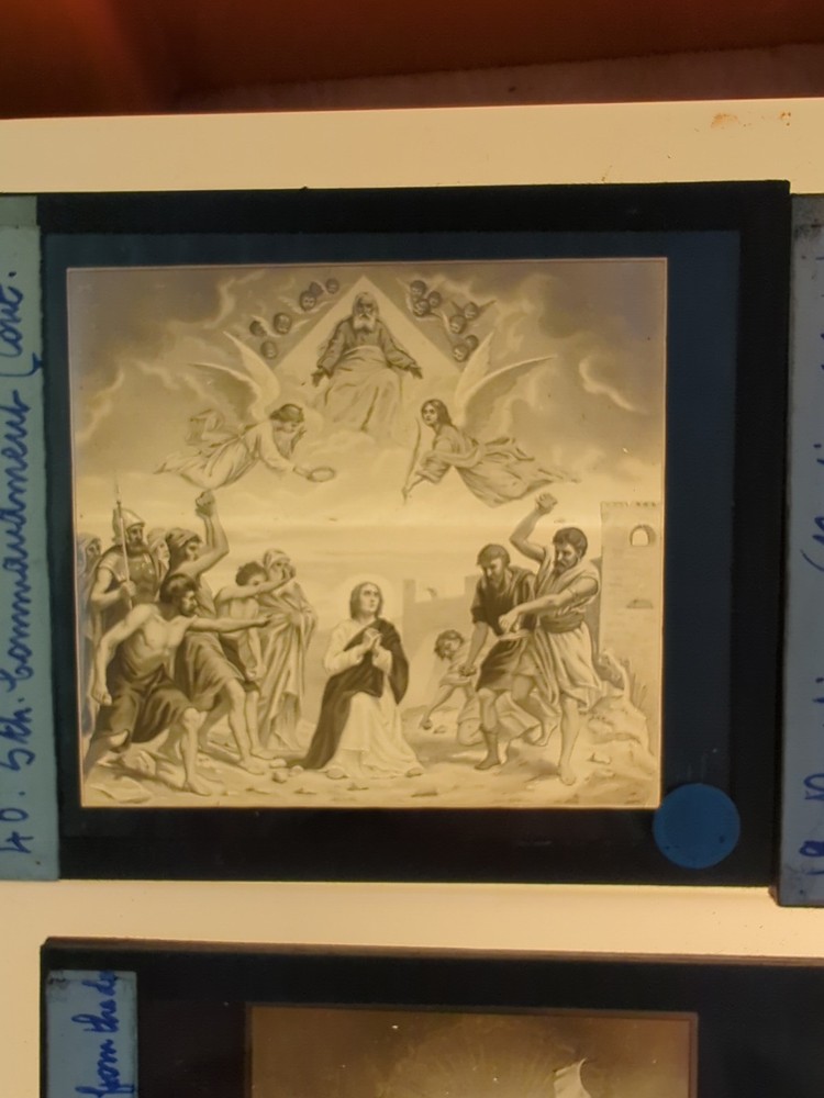 Six Lantern Slides Religious