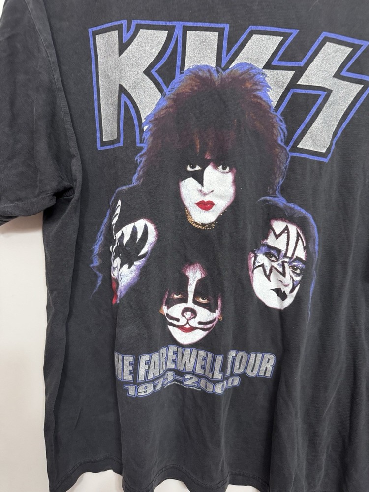 Kiss Farewell Tour 1973-2000 Concert T-shirt Size Large Double Sided Awesome