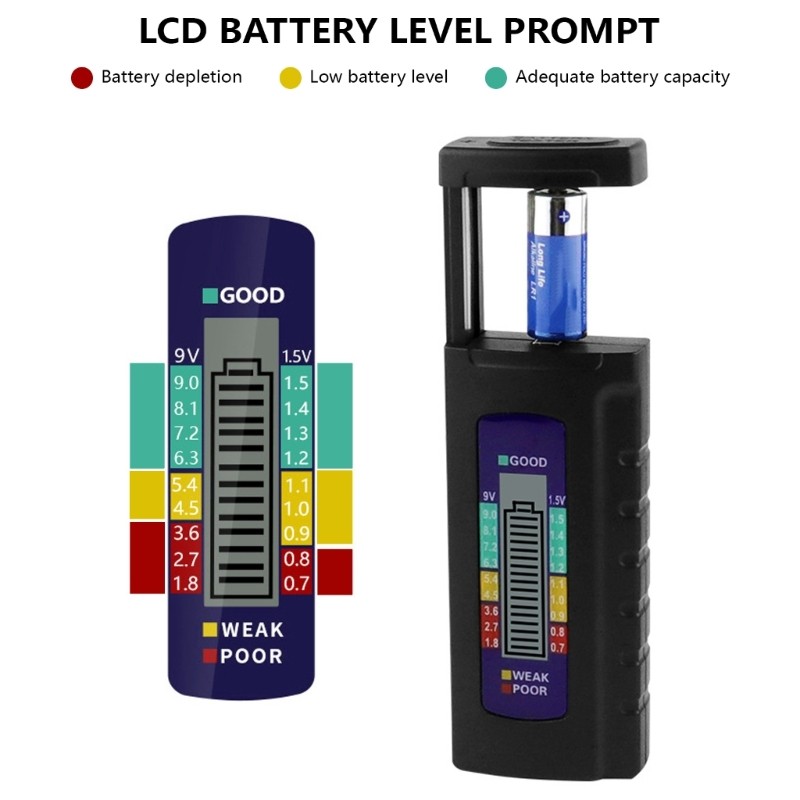 Digital Battery Analyzers for Remote Controls Toys Flashlights