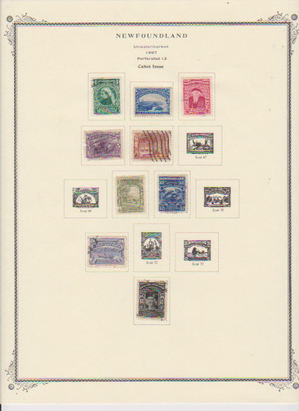 Canada Pre-Confederation Pages with Stamps