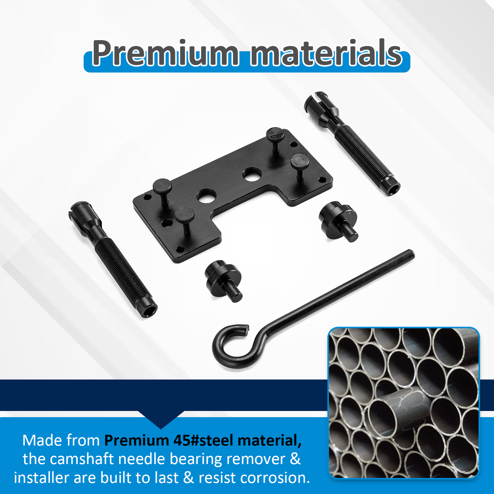 Steel Inner Cam Bearing Installer Puller Tool for Harley Twin Cam 88/96/103/110