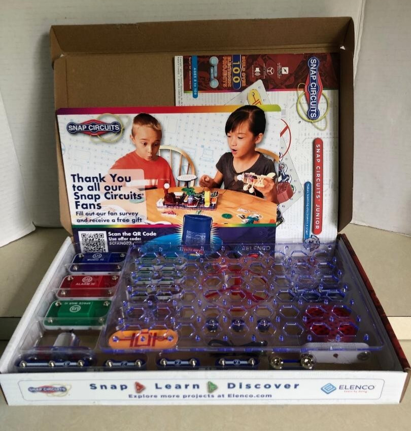 Elenco Snap Circuits Jr SC-100 Experiment Electronics Discovery Educational Kit