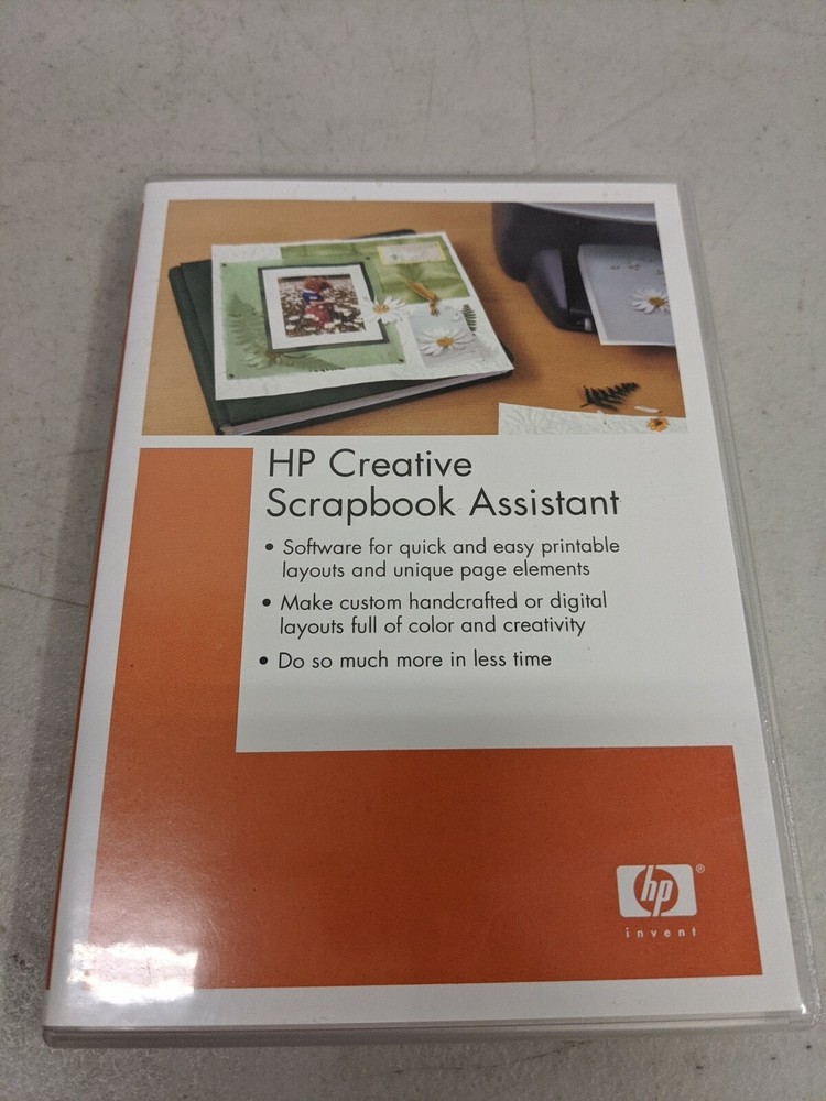 HP Creative Scrapbook Assistant Digital Software CD &Full Color User Guide l3820