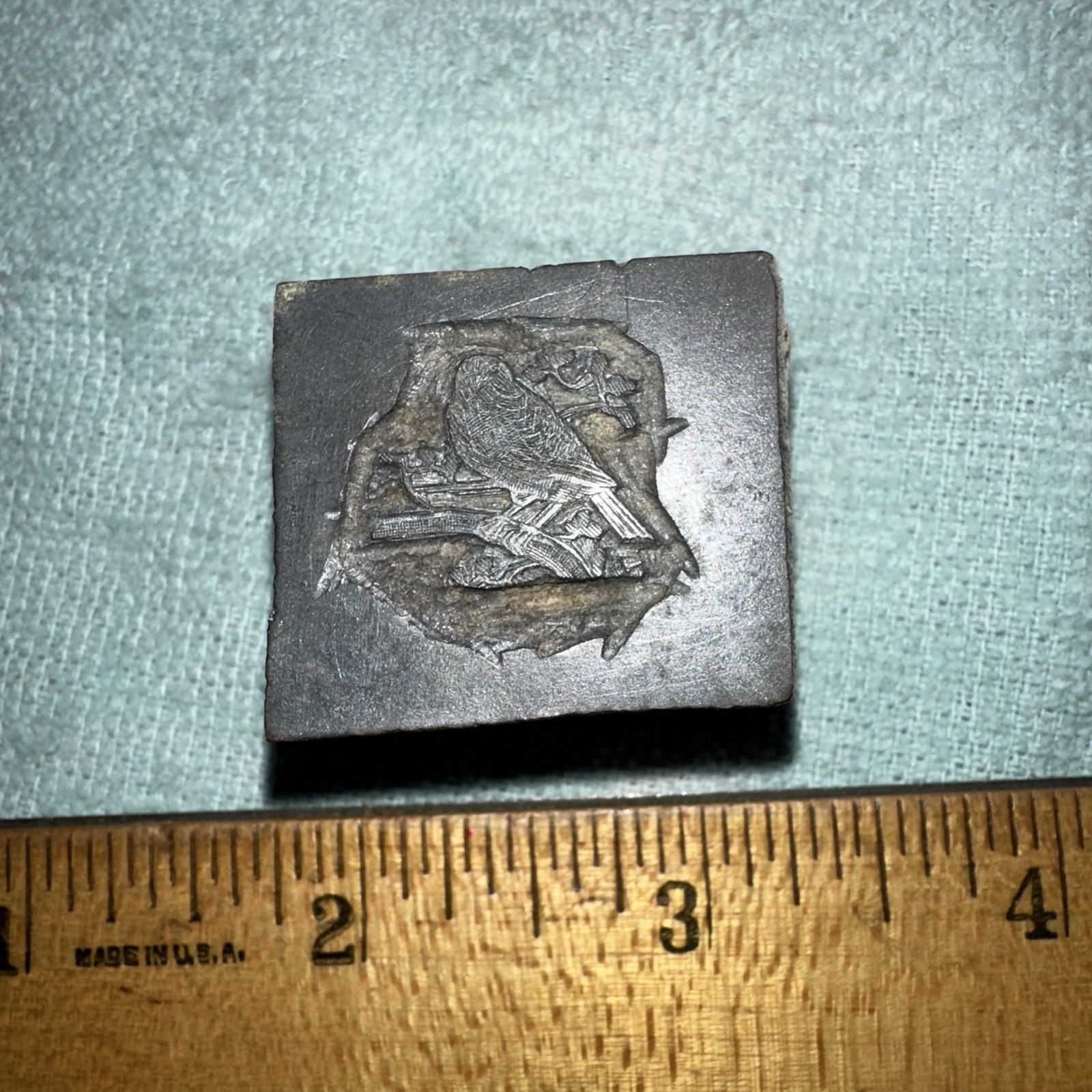 Printing Block “ Bird on a Branch “ Nice Details!!