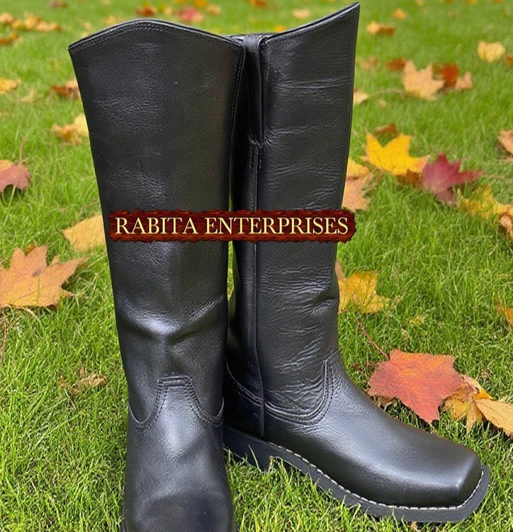 Cavalry Boots US - Sizes 5-15 - Black Leather - Highest Quality - Civil War