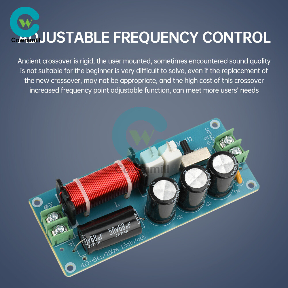 150W Midrange Speaker Frequency Divider Audio Crossover For HiFi Amplifier DIY