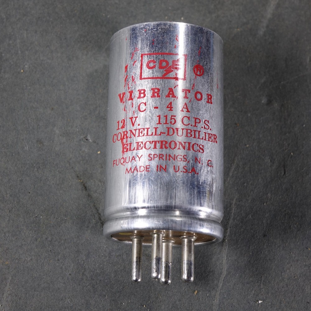 CDE C4 VIBRATOR CORNELL DUBILIER 12V 115 CPS