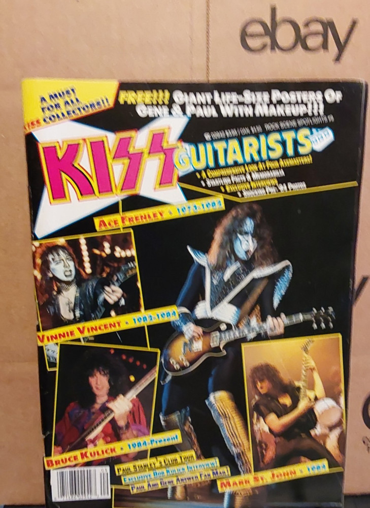 KISS Guitarists Magazine complete with posters September 1989