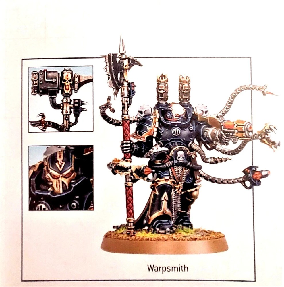 40K Warpsmith Eldritch Omens Chaos Space Marines Warhammer Daemon Tendrils Axe