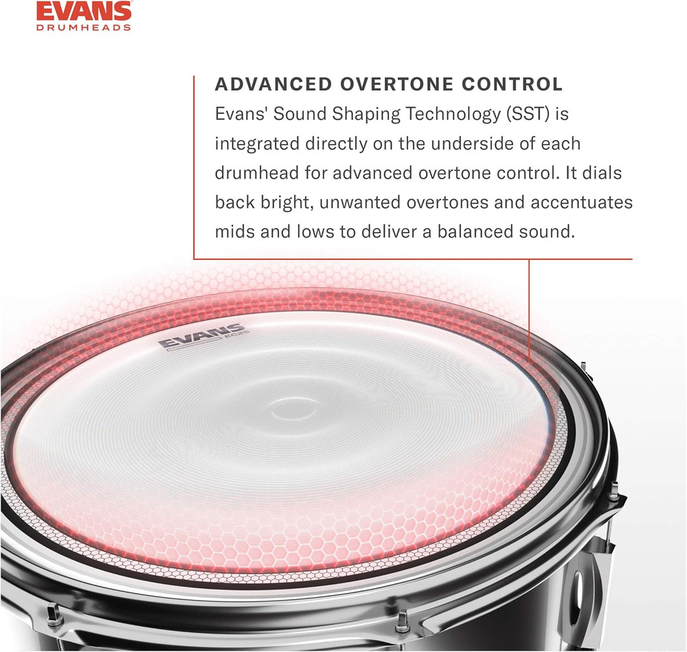 EC Reverse Dot Snare Drum Head - 14 Snare Drum Head - Featuring Reverse Dot for