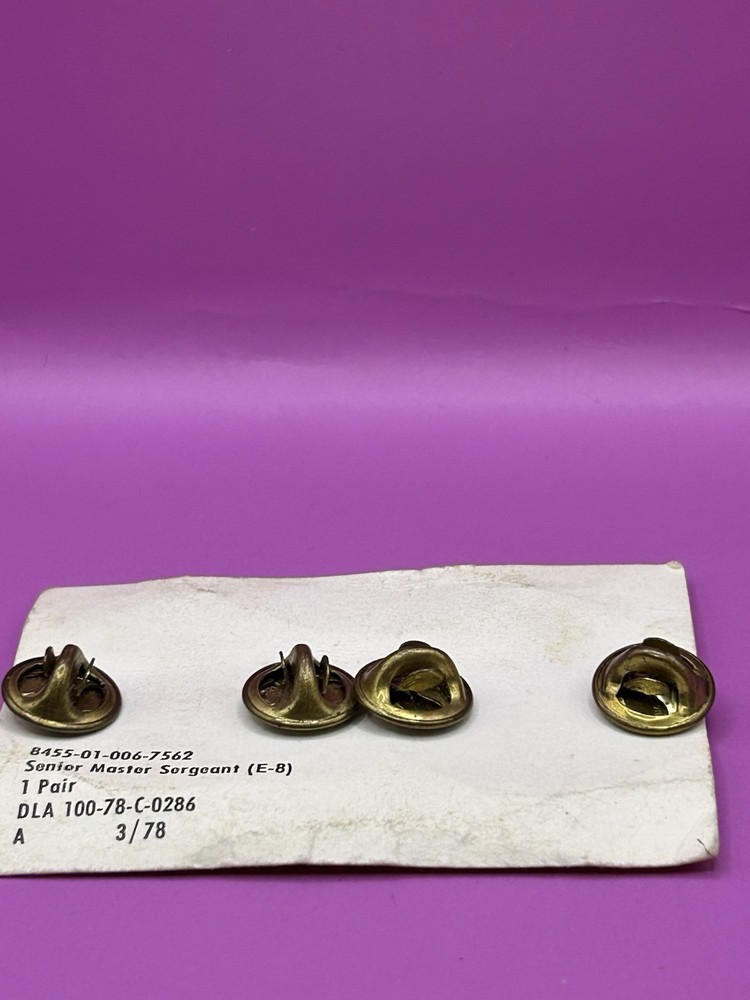 US Air Force First Master Sergeant Insignia Pins (Pair)