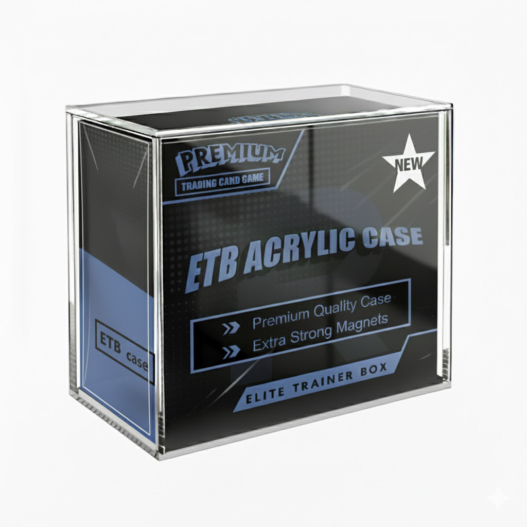 Pokemon Premium ETB Magnetic Acrylic Display Case | 8mm + 5mm Acrylic