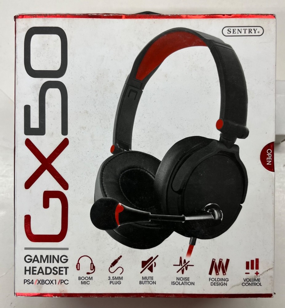 Sentry GX50 Gaming Headset (PS4/XBOX1/PC) RED