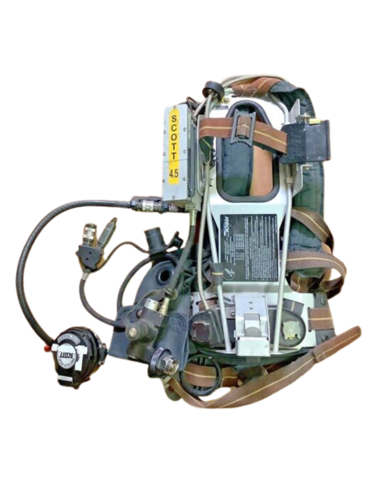 Scott 4.5 SCBA Harness with PresurPak, EZ Flo Regulator & Air Supply Firefighter