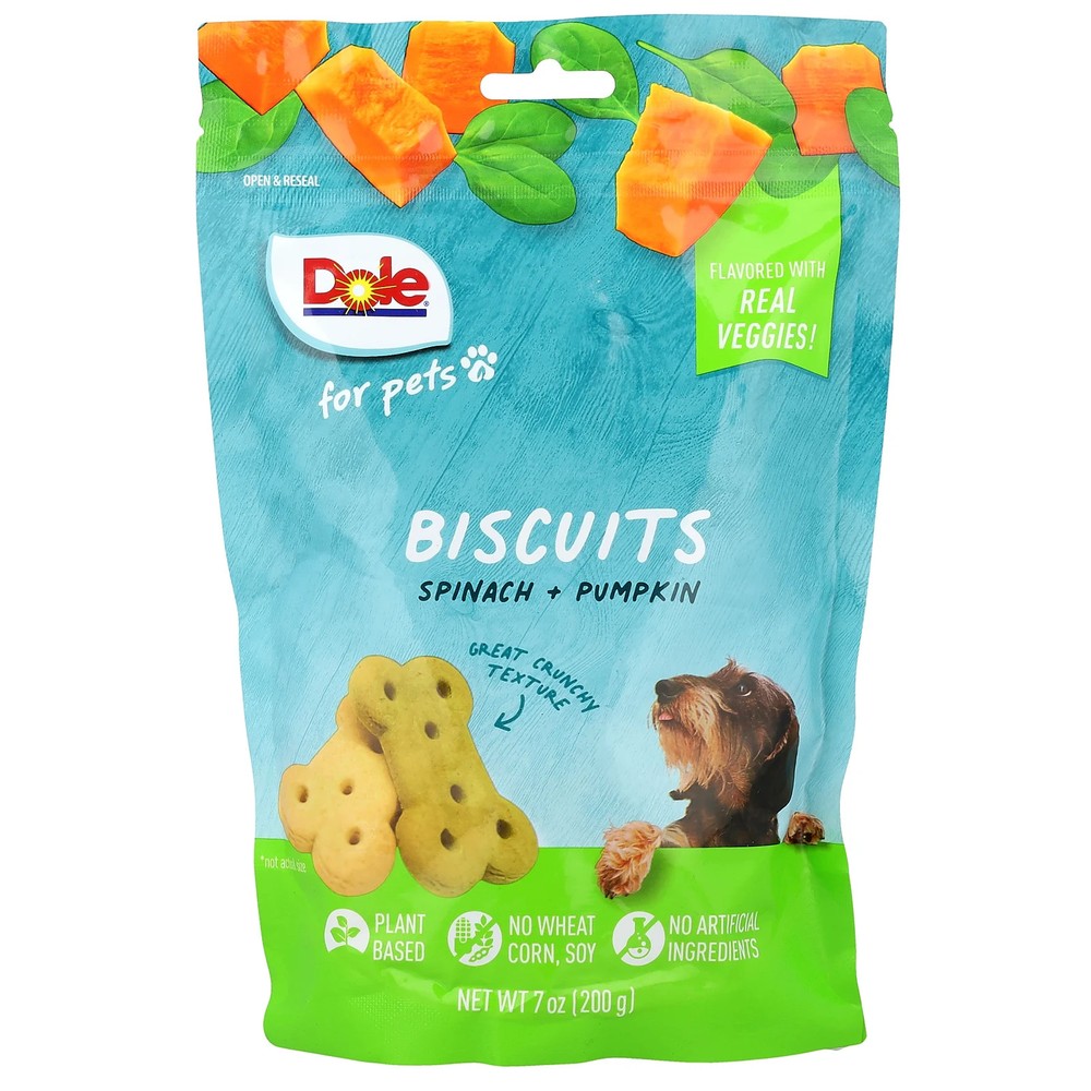 Biscuits, Spinach + Pumpkin , 7 oz (200 g)