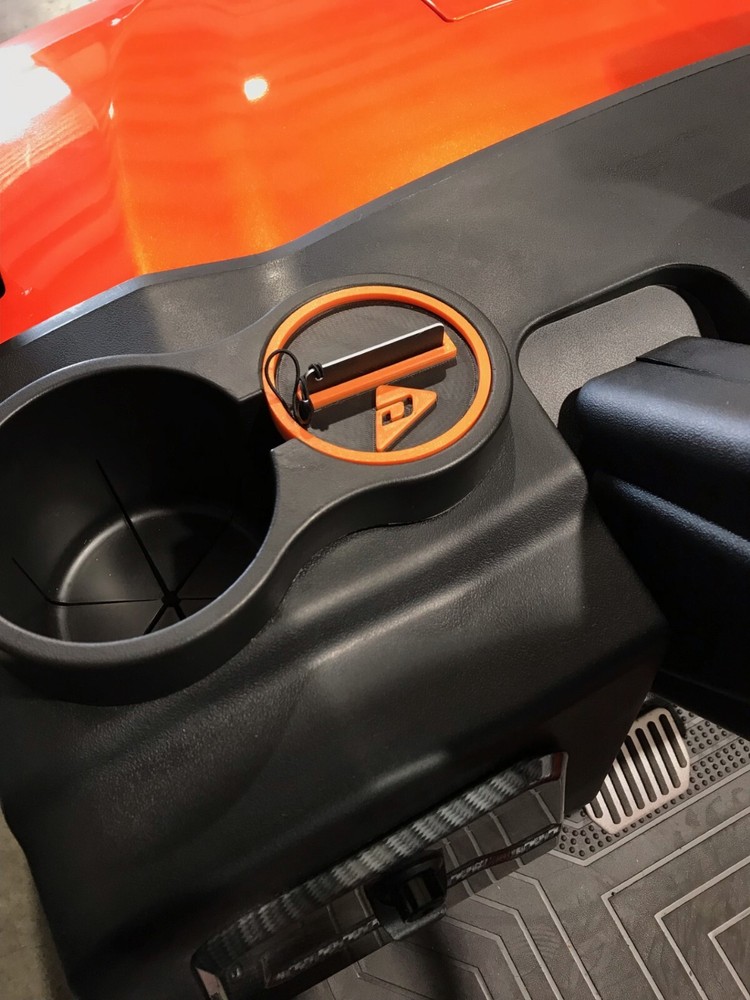 Denago EV key card cup holder 3D printed insert