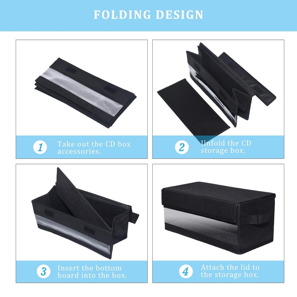 CCidea CD Storage Boxes - Pack of 2 Cases - 14" 2 Pack, With Visual Window