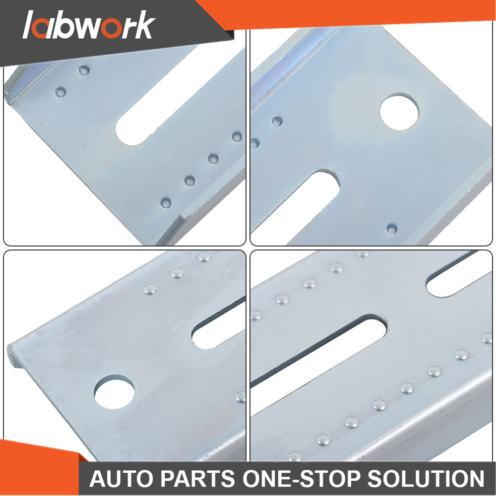 Labwork 8" Galvanized Swivel Top Bunk Bracket Kit 4Pcs For Boat Trailer 2x3
