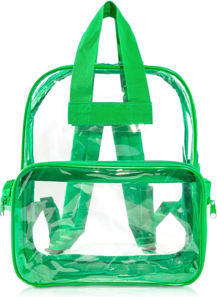 DALIX Clear Backpack Bag, Turtle, 12" x 15" x 6"