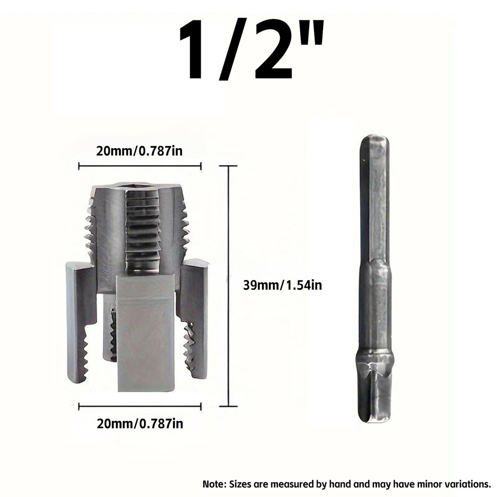 2pcs Integrated Internal & External Pipe Threading-Tool, PVC Pipe Threader Kit