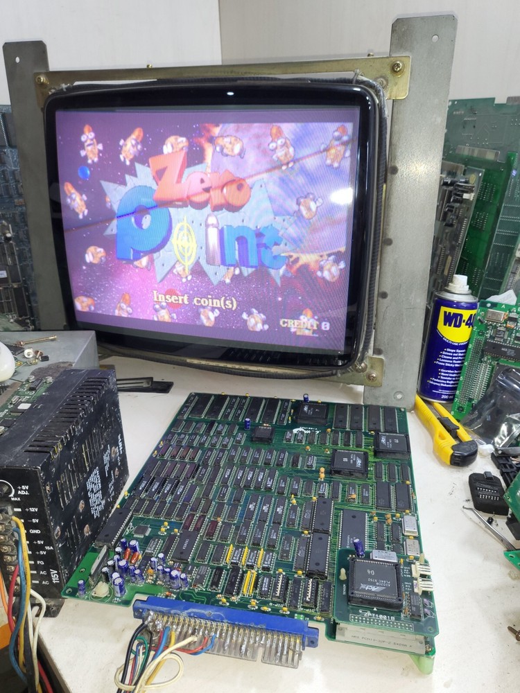 ZERO POİNT ARCADE PCB JAMMA TESTED WORKING