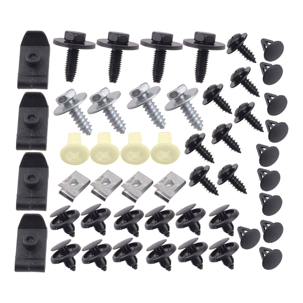 Engine Splash Shield Guard Bumper Hardware Kit Body Bolt Screw U-nut Clip Rivet