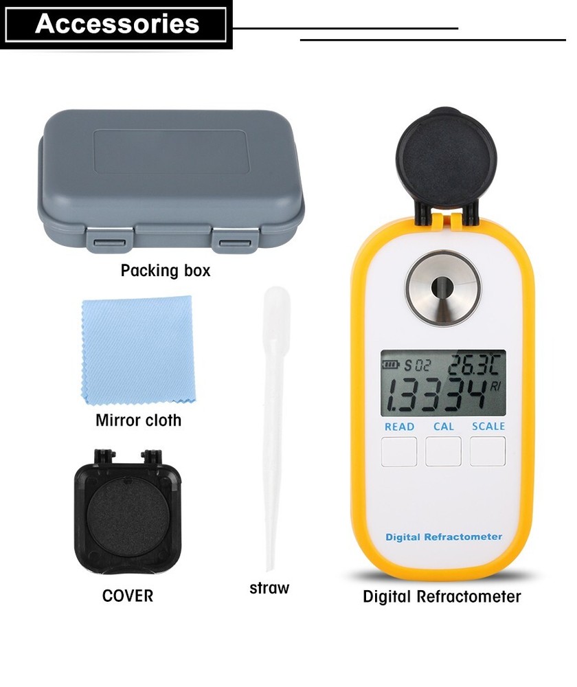 Digital Coolant Refractometer Freezing Point Refractometer For Ethylene Glycol